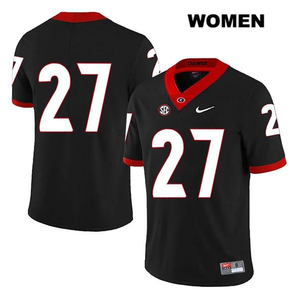 Georgia Bulldogs Women's Eric Stokes #27 NCAA No Name Legend Authentic Black Nike Stitched College Football Jersey UIH7756RB